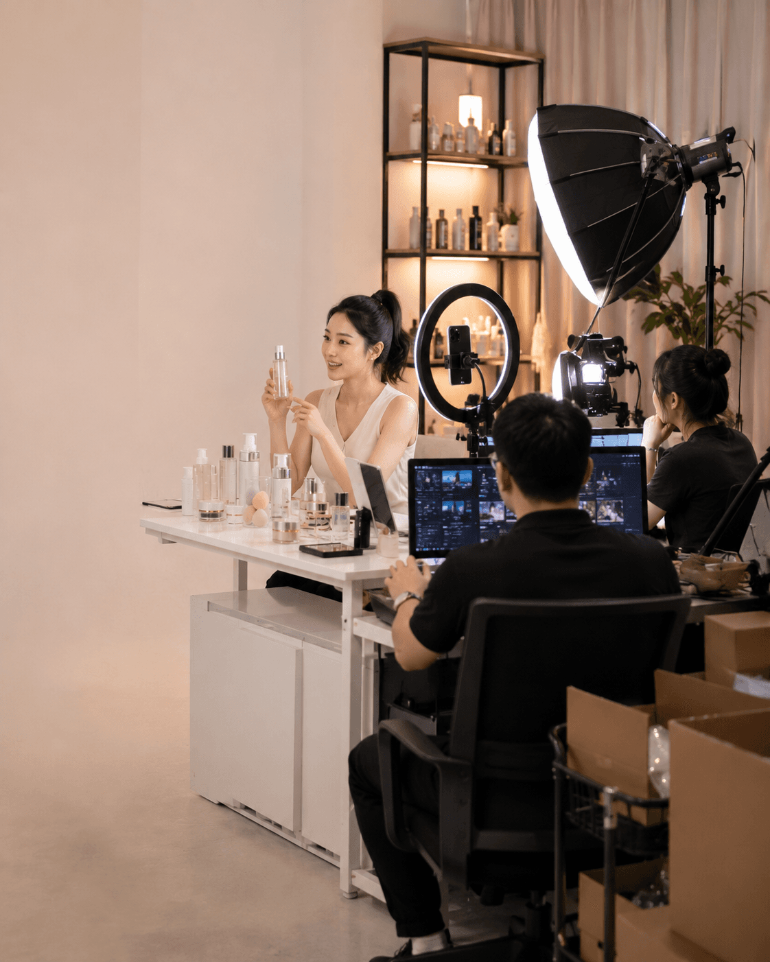 Live commerce studio